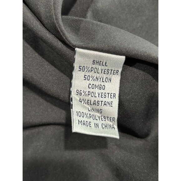 Simply Liliana Black Dress W/ Satin Skirt & Beaded Sleeve Detail Size 10 Womens - Picture 10 of 11